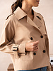 Attentif   Trenchcoat dames kort beige