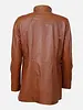 Leather City Leren jas dames half lang cognac