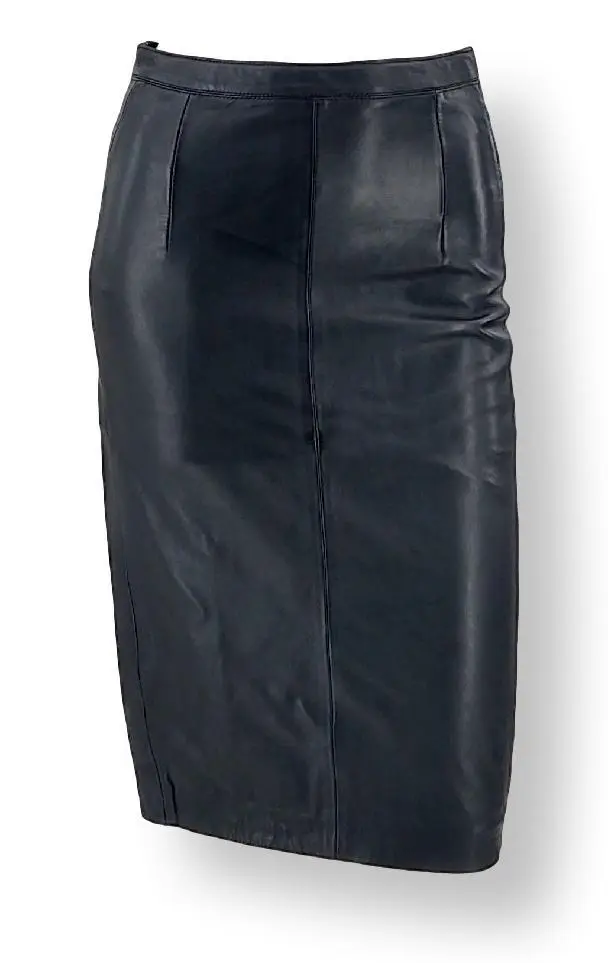 Leren rok dames zwart Leather City