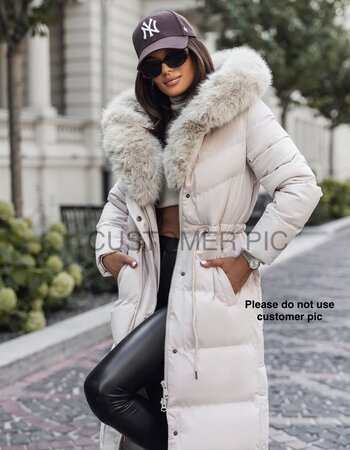 Winterjas dames lang beige
