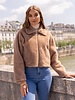 Attentif   Bontjas dames kort camel