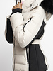 Winterjas dames kort zwart beige