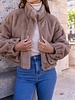 Attentif   Bontjas dames kort camel