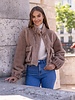 Attentif   Bontjas dames kort camel