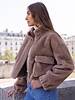 Attentif   Bontjas dames kort camel