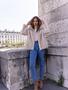 Attentif   Bontjas met capuchon dames taupe beige