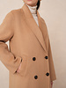 Attentif   wollen jas dames extra lang Camel