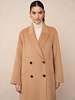 Attentif   wollen jas dames extra lang Camel