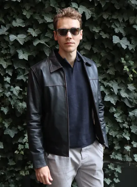 James Dean leren jas heren zwart