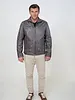 Leather City Echt leren jas heren grijs