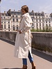 Attentif Trenchcoat dames extra lang wit