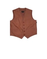 Leather City Echt leren gilet heren L bruin