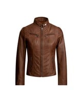 AIM Leren jasje dames bruin