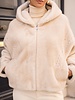 Attentif Bontjas dames kort beige