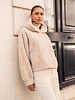 Attentif Bontjas dames kort beige
