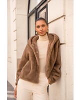 Attentif Bontjas dames kort camel