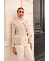 Attentif Bodywarmer dames beige