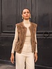 Attentif Bodywarmer dames donker camel