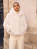Attentif Bontjas dames kort beige