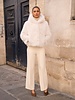 Attentif Bontjas dames kort beige