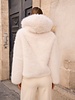Attentif Bontjas dames kort beige