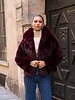 Attentif Bontjas dames kort bordeaux
