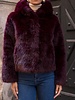 Attentif Bontjas dames kort bordeaux