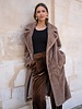 Attentif Bontjas dames lang camel