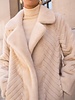 Attentif Bontjas dames lang beige