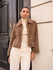 Attentif Bontjas dames kort camel