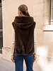Attentif Bont bodywarmer dames donker bruin