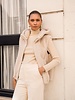 Attentif   Bont bodywarmer dames beige