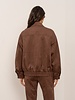 Attentif Dames imitatie Suede leren jas