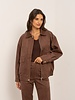 Attentif Dames imitatie Suede leren jas