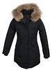 Attentif   Winterjas dames parka 2 met bontkraag