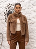 Attentif Bontjas dames kort camel