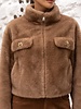Attentif Bontjas dames kort camel