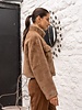 Attentif Bontjas dames kort camel