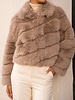 Attentif Bontjas dames kort taupe