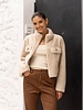 Attentif Bontjas dames kort beige
