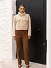Attentif Bontjas dames kort beige
