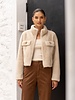 Attentif Bontjas dames kort beige