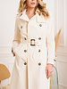 Attentif   Trenchcoat dames beige met bandje