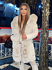 Dames winterjas met bont beige
