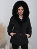 Winterjas dames met bont zwart