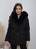 Winterjas dames met bont zwart