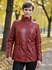Leather City Leren jas dames comfort rood