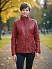 Leather City Leren jas dames comfort rood