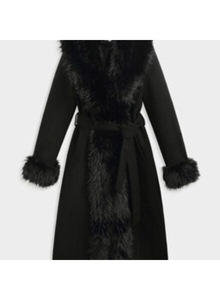 Dames winterjas met bont