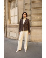 Attentif Trenchcoat dames kort bruin